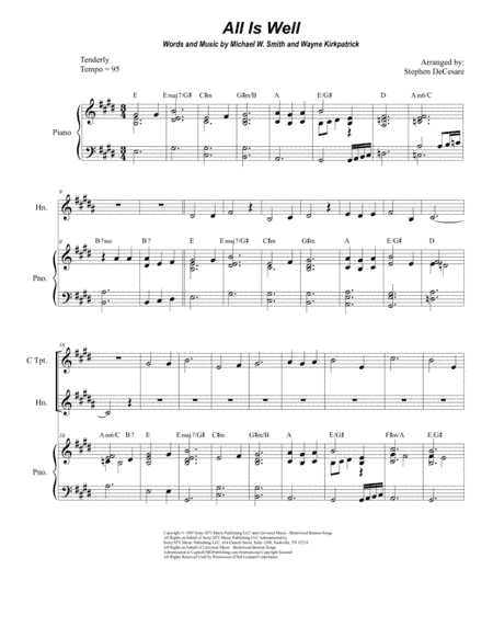 All Is Well (arr. Stephen DeCesare)