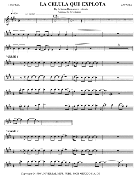 La Celula Que Explota (arr. Jorge Juárez)