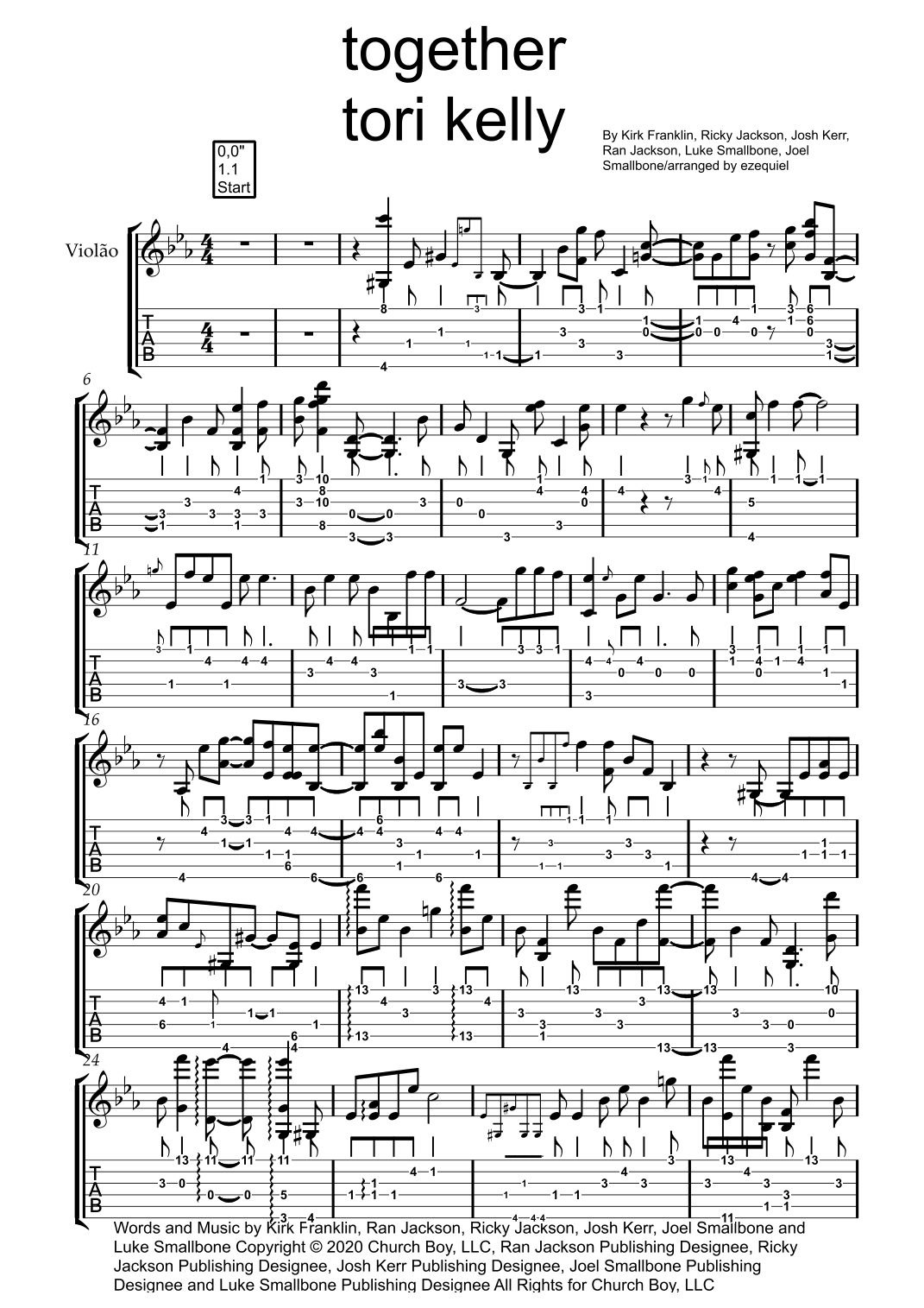 Together (arr. ezequiel zeferino edição)