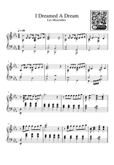 I Dreamed A Dream (arr. Susan Boyle)