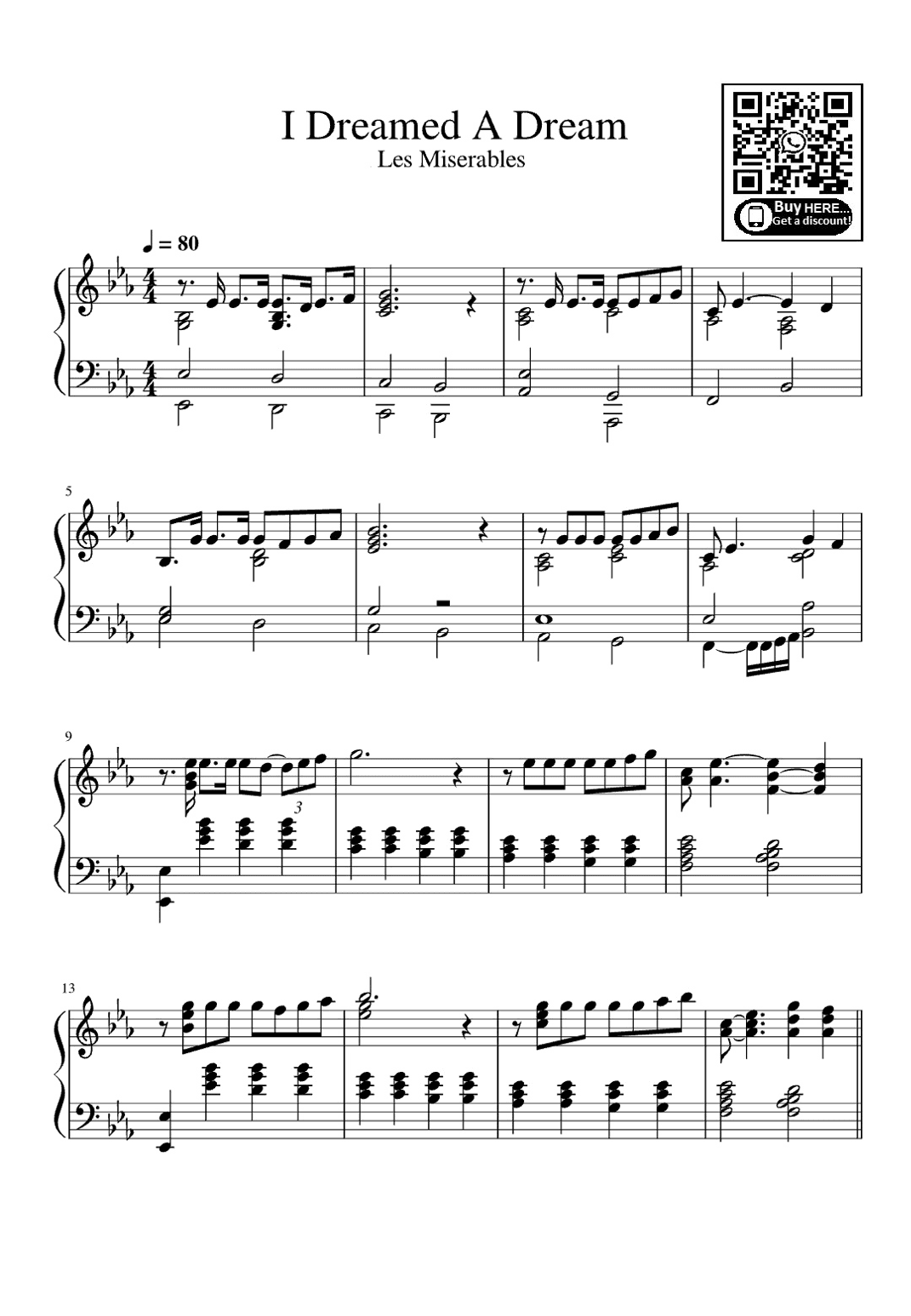 I Dreamed A Dream (arr. Susan Boyle)