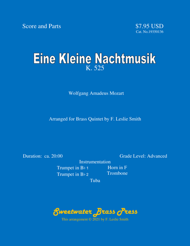 Eine Kleine Nachtmusik:  Serenade No. 13 in G Major, K 525 (arr. F. Leslie Smith)