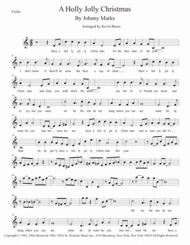 A Holly Jolly Christmas (arr. Kevin Busse)