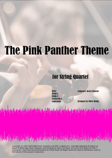 The Pink Panther from THE PINK PANTHER (arr. Oliver König)