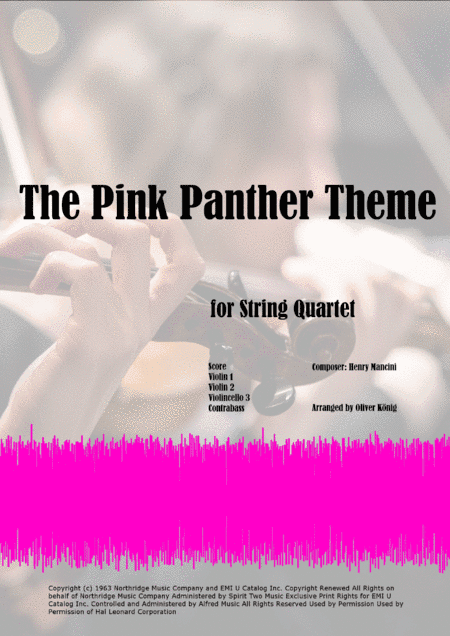 The Pink Panther from THE PINK PANTHER (arr. Oliver König)