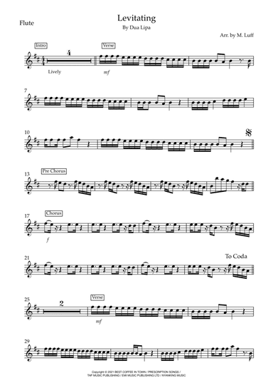 Levitating (arr. Matt Luff)