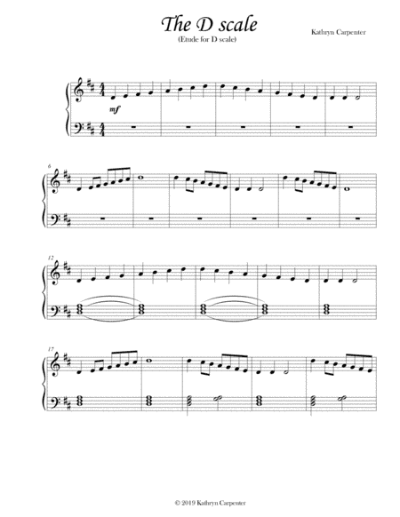 The D Scale (Etude for D Scale)