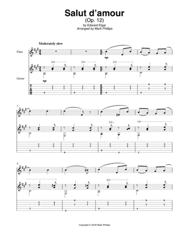 Salut d'amour (arr. Mark Phillips)