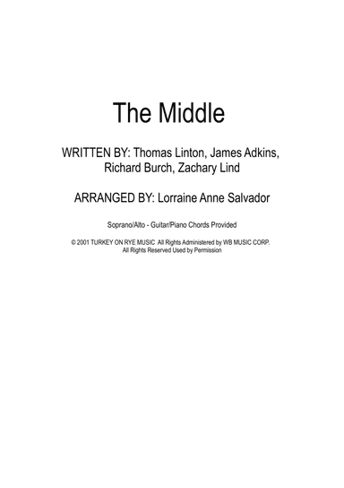The Middle (arr. Lorraine Anne Salvador)