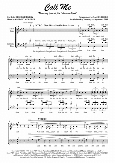 Call Me (arr. Sam Hubbard)