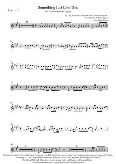 Something Just Like This (arr. Fabio Britto)
