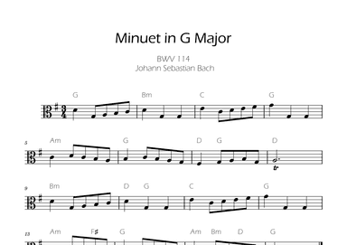 Bach Minuet in G major for Viola (arr. Ygor Nunes)
