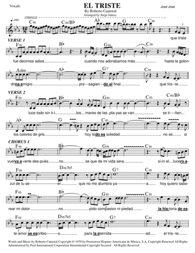 El Triste (arr. Jorge Juárez)