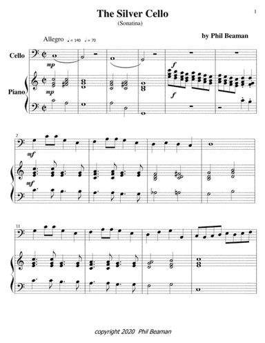 The Silver Cello-cello/piano