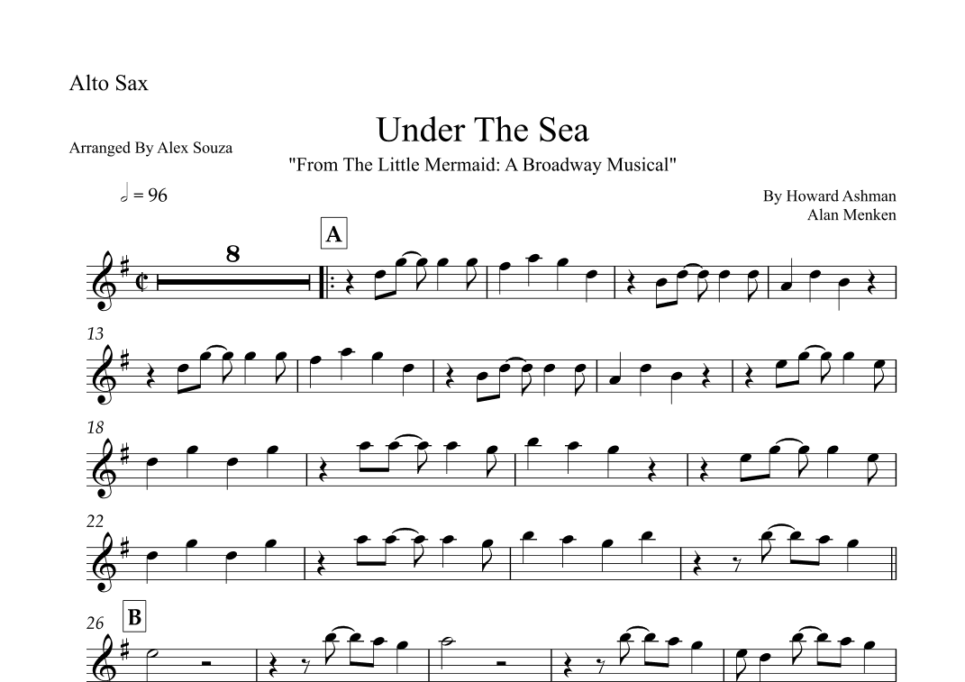 Under The Sea (arr. Alex Souza)
