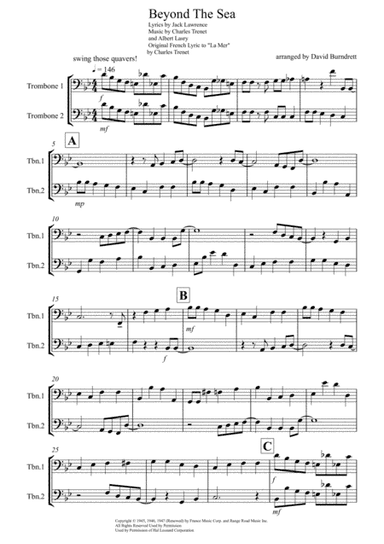 Beyond The Sea (arr. David Burndrett)