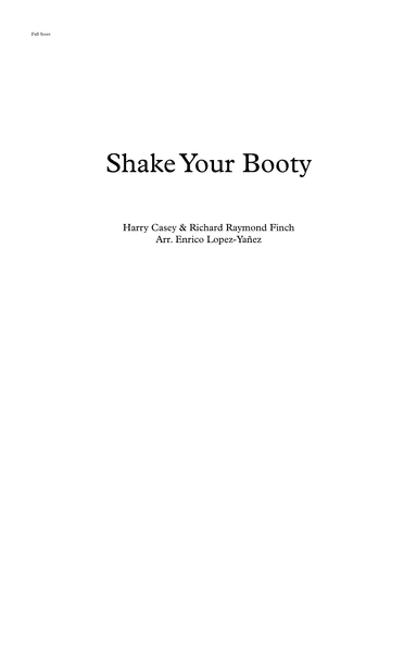 Shake Your Booty (arr. Enrico Lopez-Yañez)