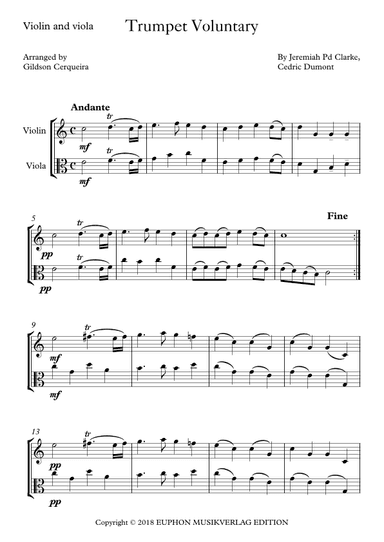 Trumpet Voluntary (arr. Gildson Cerqueira)