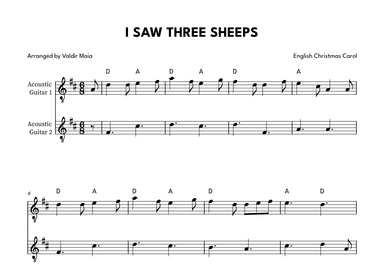 I Saw Three Ships - Acoustic Guitar Duet (arr. Valdir Maia)