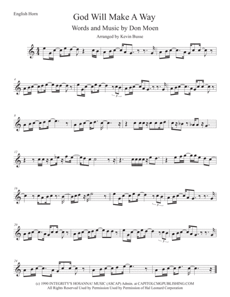 God Will Make A Way (arr. Kevin Busse)