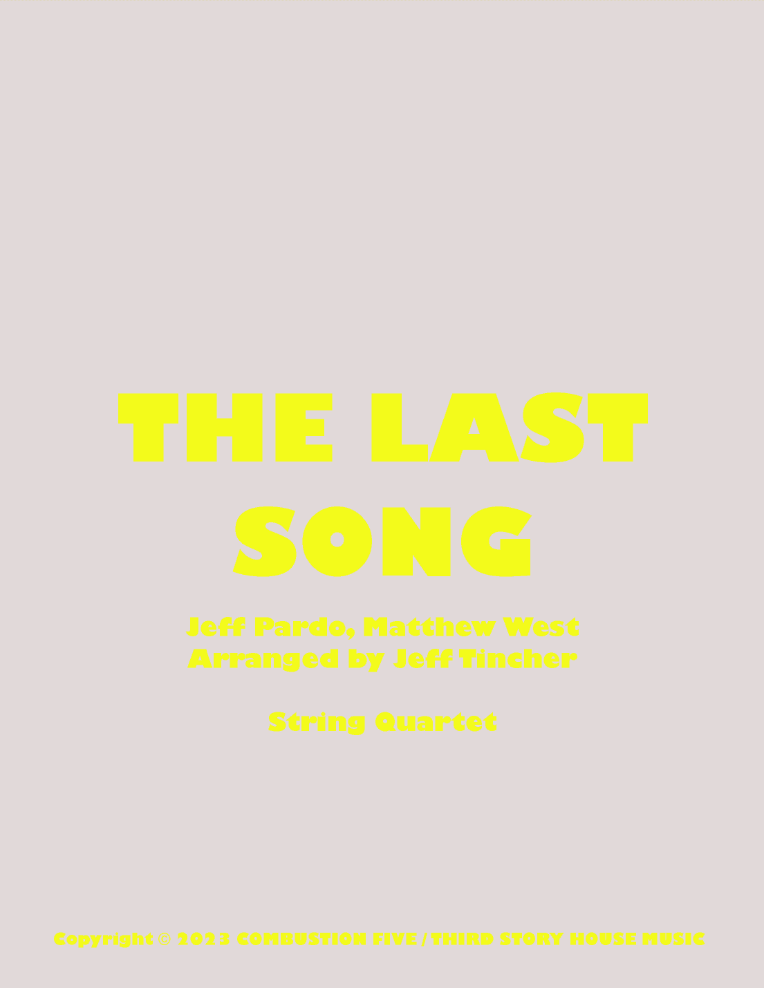The Last Song (arr. Jeff Tincher)