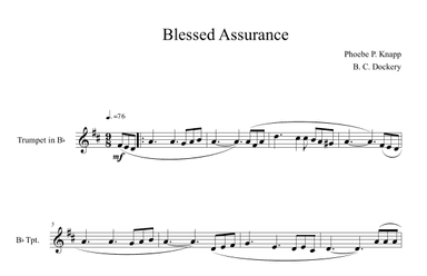Blessed Assurance (Trumpet Solo) (arr. B. C. Dockery)