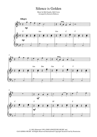 Silence Is Golden (arr. Kaiserin Rebecca)