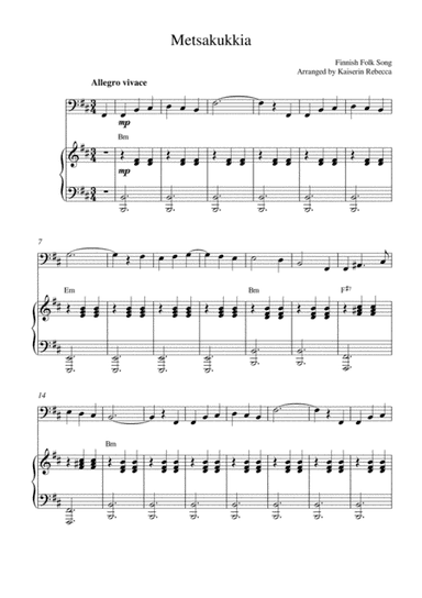 Metsakukkia (arr. Kaiserin Rebecca)