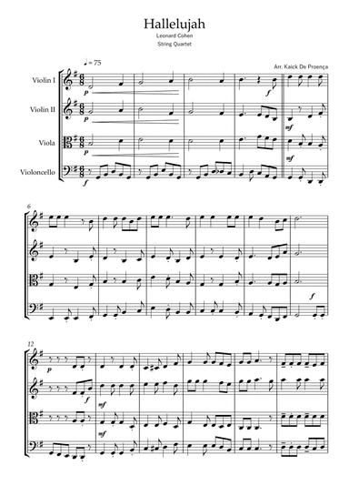Hallelujah (arr. Kaick de Proença)