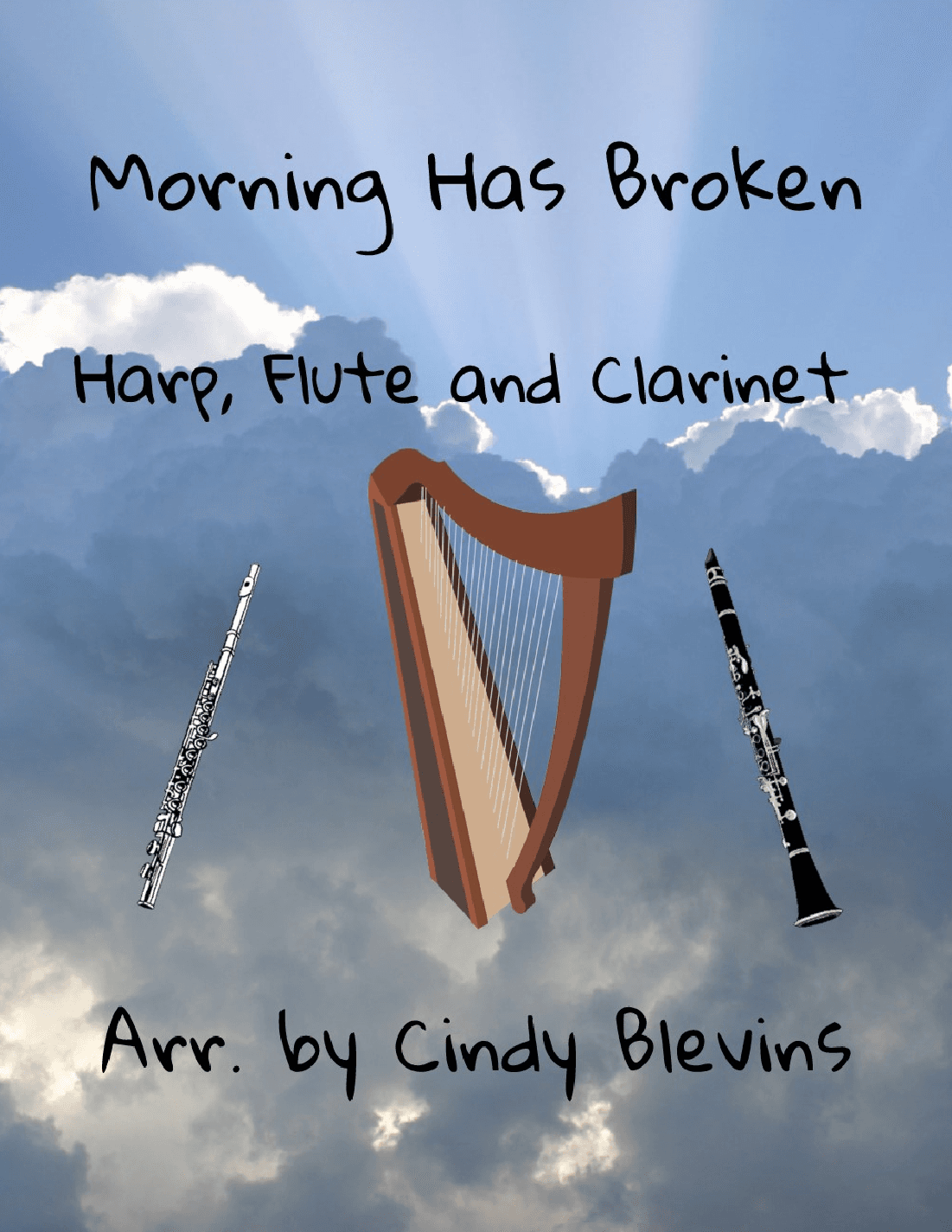 Morning Has Broken, Harp, Flute, and Clarinet (arr. Cindy Blevins)