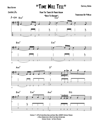 Time Will Tell (arr. Accubass)