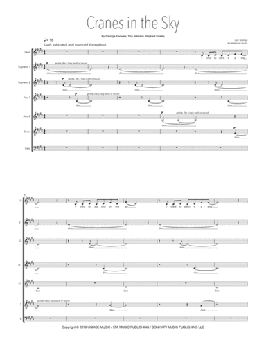Cranes In The Sky (arr. Katherine Bodor)