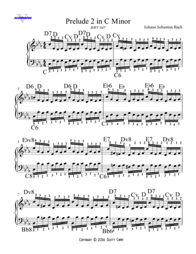 Prelude 2 in C minor BWV 847 (arr. Scott Camp)