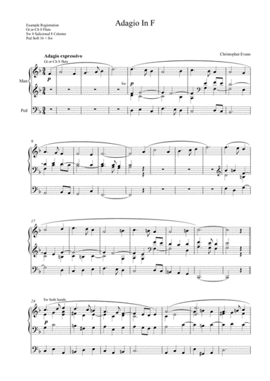 Adagio in F for Organ