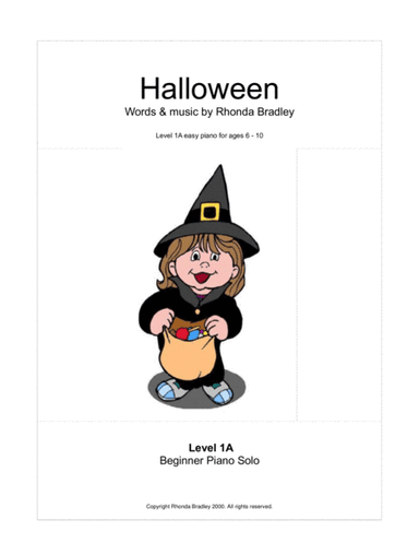 Halloween Song for kids + 2 bonus songs (primer level)
