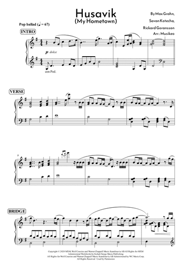 Husavik (arr. Musikeo)