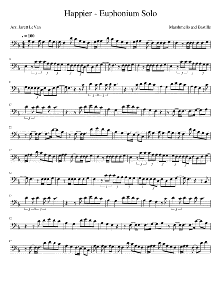 Happier (arr. Jarett LeVan)