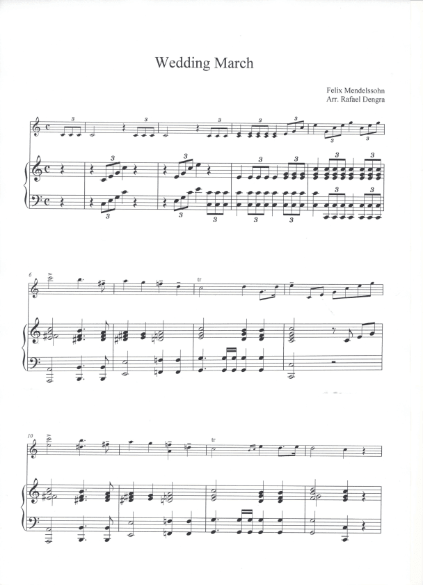 Wedding March - Violin and Piano/Organ (arr. Rafael Dengra)