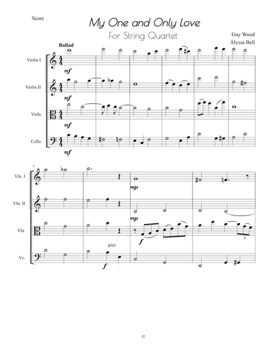 My One And Only Love (arr. Alyssa Bell)