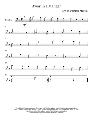 Away In A Manger (arr. Dominic Meccia)