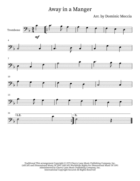 Away In A Manger (arr. Dominic Meccia)