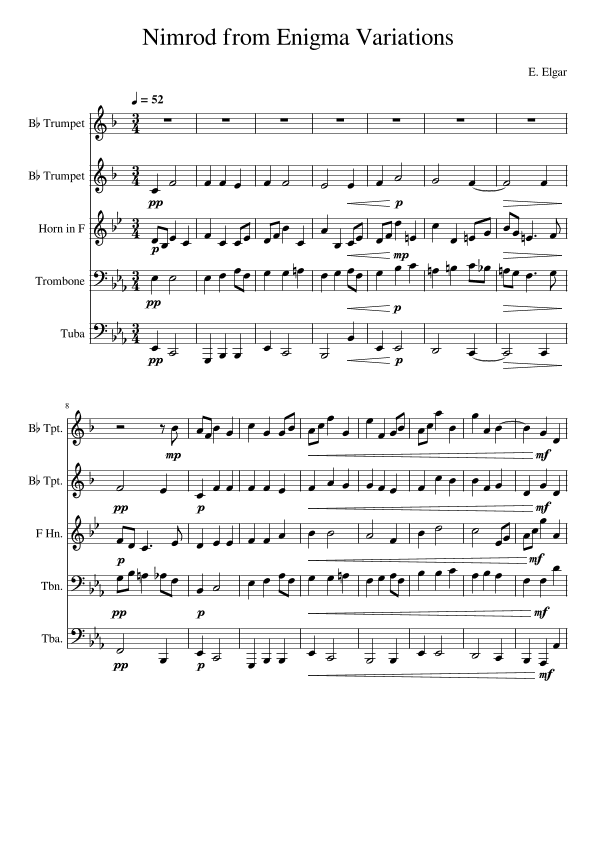 Nimrod from Enigma Variations (arr. Edward Fall)