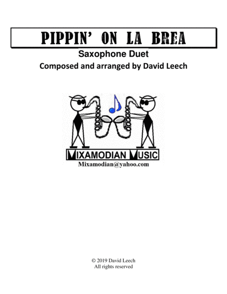 Pippin' On La Brea (sax duet)