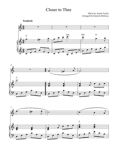 Closer to Thee (arr. Kaiserin Rebecca)