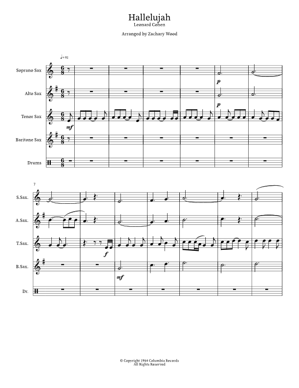 Another Hallelujah (arr. Zachary Wood)