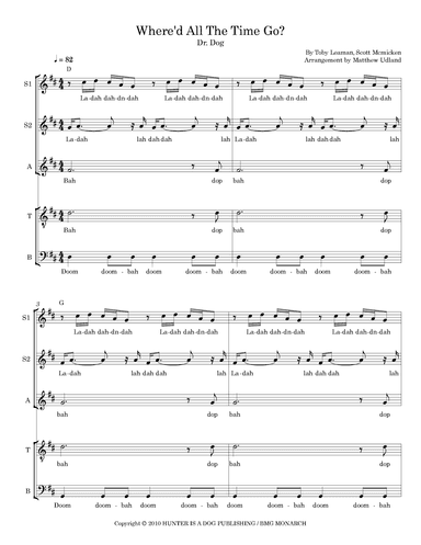 Where'd All The Time Go? (arr. Matthew Udland)
