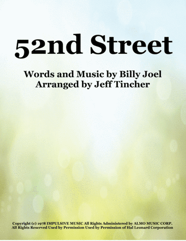 52nd Street (arr. Jeff Tincher)