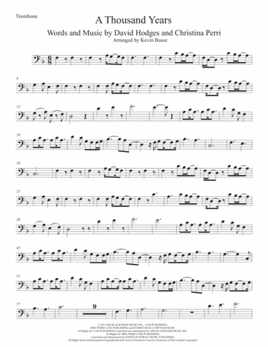 A Thousand Years (arr. Kevin Busse)