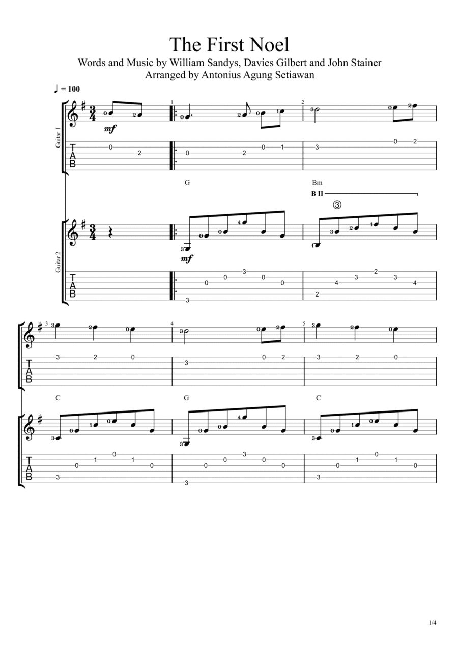 The First Noel (arr. Antonius Agung Setiawan)