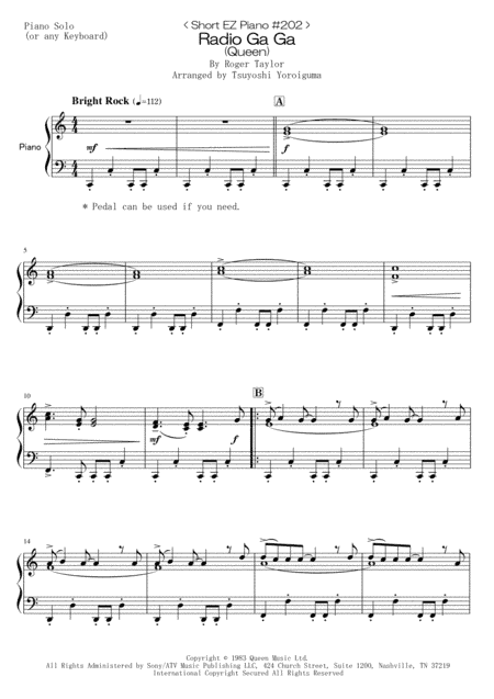 Radio Ga Ga (arr. Tsuyoshi Yoroiguma)